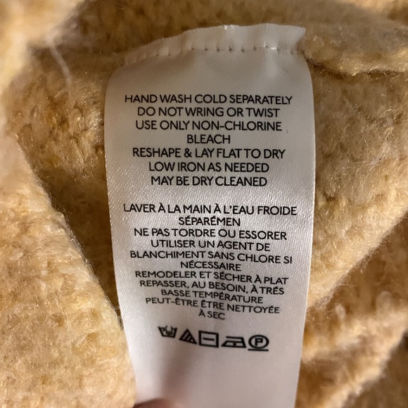 NWT Free People Bradley Camel Heather popcorn funnel neck style size Large - Picture 12 of 12